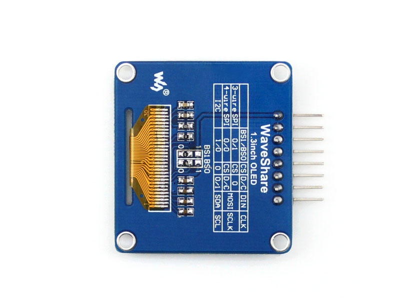 1.3" Inch Blue I2C IIC OLED LCD Module view 2