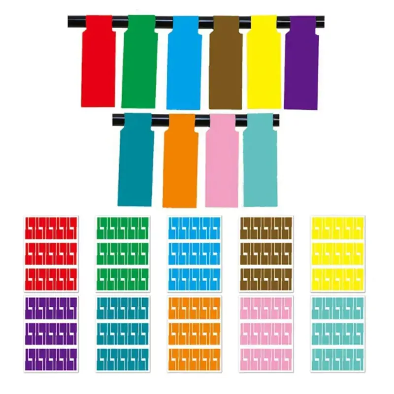 1 Page Self-Adhesive Cable Labels Waterproof Wire Marking Cable Tags Laser Printer Sticker Wiring Label Organizer - STS Electronic Components Kigali