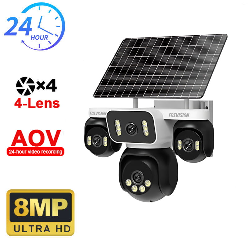 8MP 4G Smart Solar Security Camera with AI Human Detection & Night Vision - STS Electronic Components Kigali