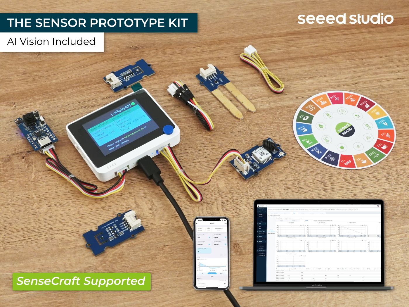 SenseCAP K1100 - The Sensor Prototype Kit with LoRa and AI - STS