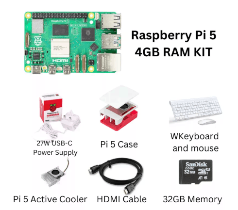 Raspberry Pi 5 4GB RAM Dev Kit NTRPI001 - STS Arduino