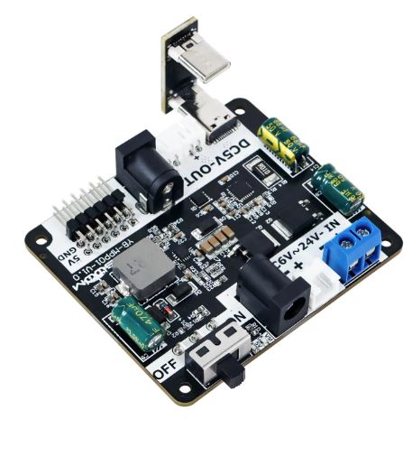 Raspberry Pi 5 Power Supply Expansion Board 6–24V Input, 5V/5A Output - STS Raspberry Pi