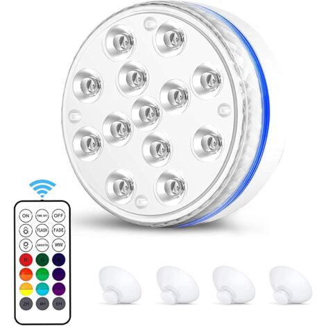 IP68 Waterproof RGB LED Light Submersible ABS RF Remote - STS Arduino