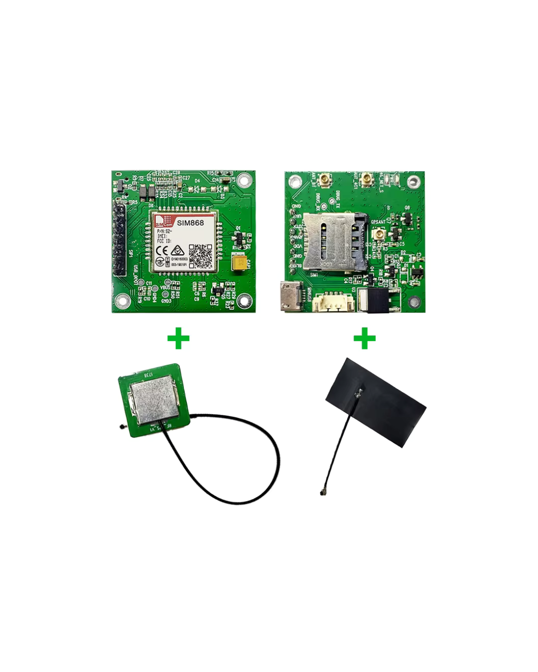 SIM868 Development Board GSM GPRS GNSS SIMCOM Module SIM868 Core Board breakout kit with FPC + GPS antenna - STS