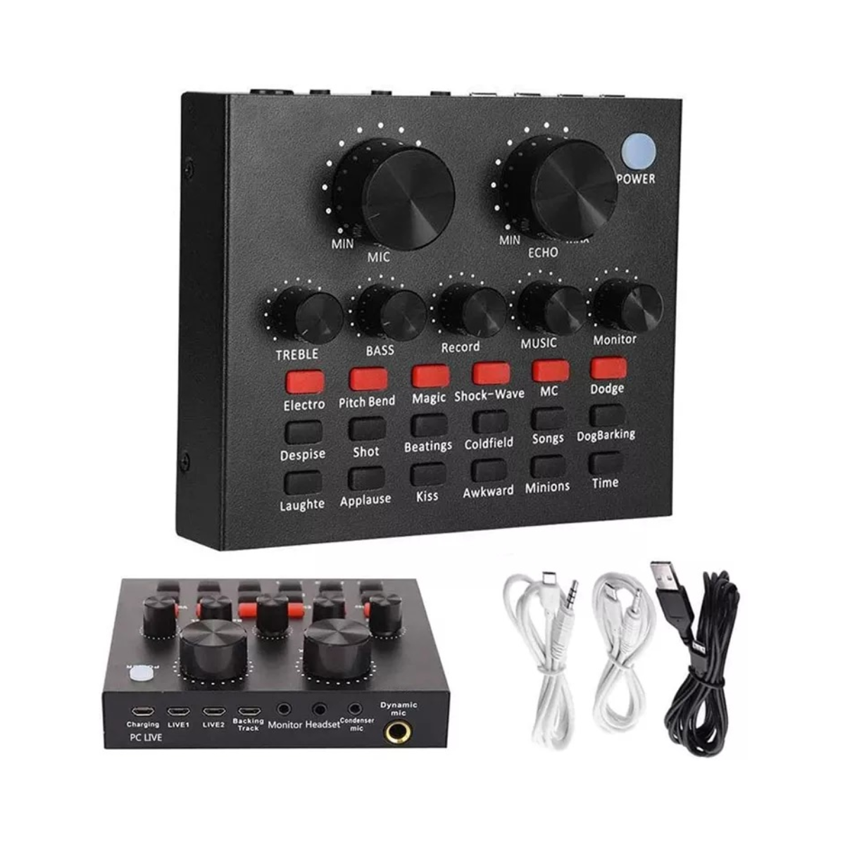 V8 Professional Sound Card Streaming Live Broadcast Podcast Recording Studio Equipment - STS Arduino