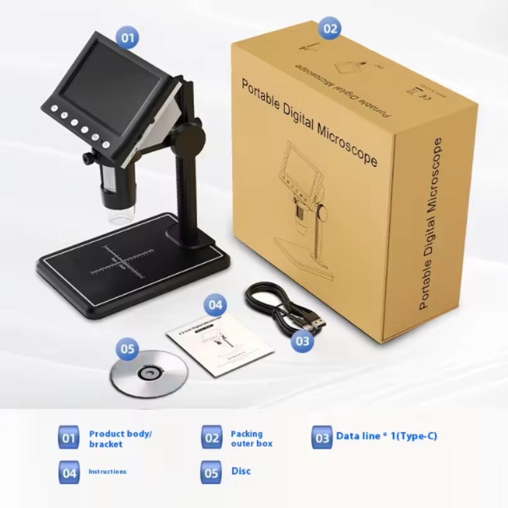 4.3-inch mobile phone repair industrial digital microscope view 3