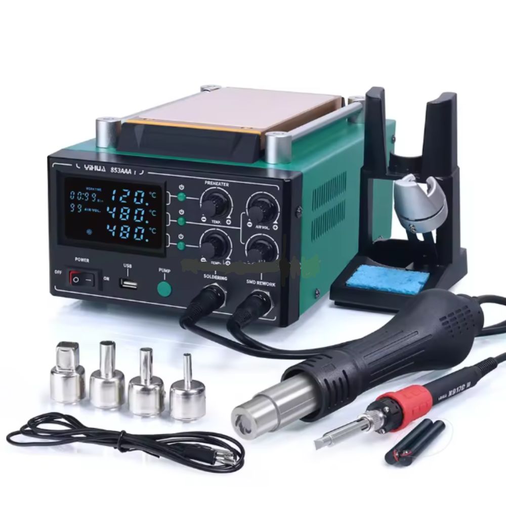 3-in-1 professional rework station Hot air gun Soldering separator view 2