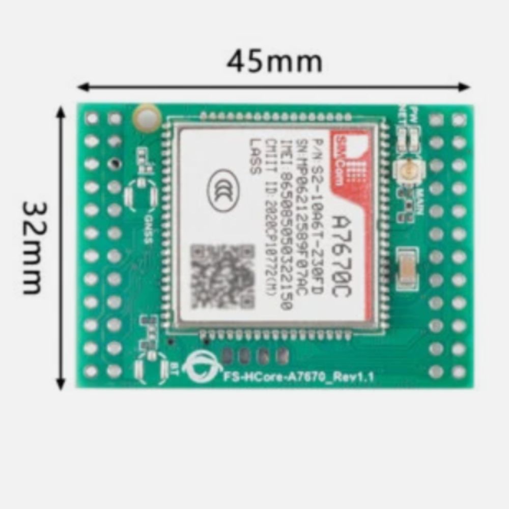 A7670C 4G CAT.1 Full Netcom GSM LTE+GSM STM32 Soutines( HCore ) view 3
