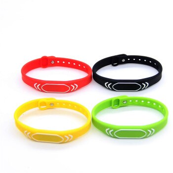 13.56MHz S50 IC RFID Adjustable Read Only Wristband Bracelet Keyfobs Key Tag Token Access Control Card view 3