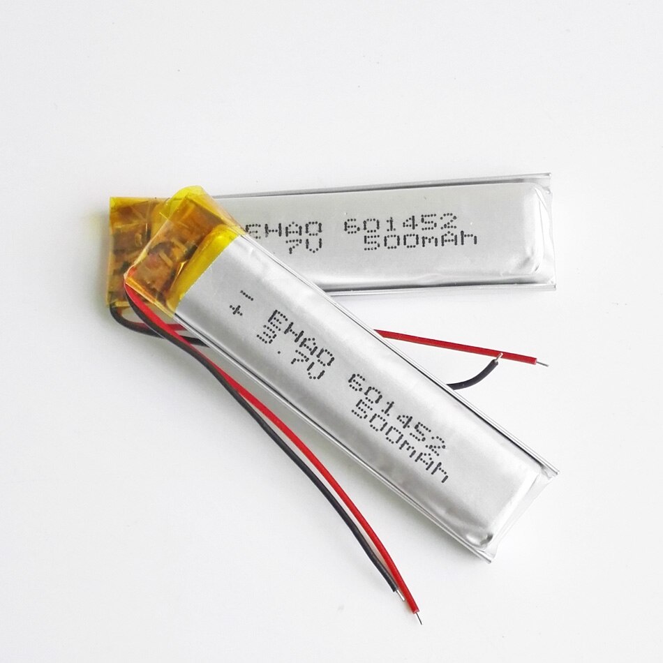 3.7V 601452 500mAh Lipo Battery Rechargeable view 2