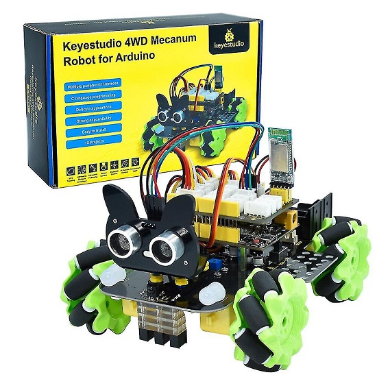 Keyestudio 4WD Mecanum Robot Car For Arduino STEM Smart Kit - STS