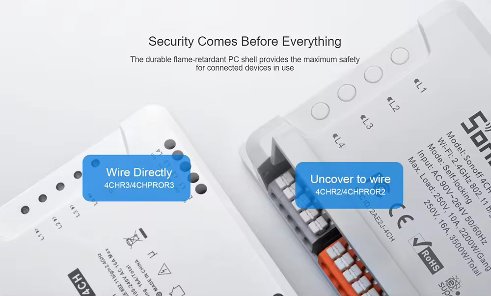 Sonoff 4CH PRO R3 4 Gang Smart WIFI Switch Control Timer DIY view 5