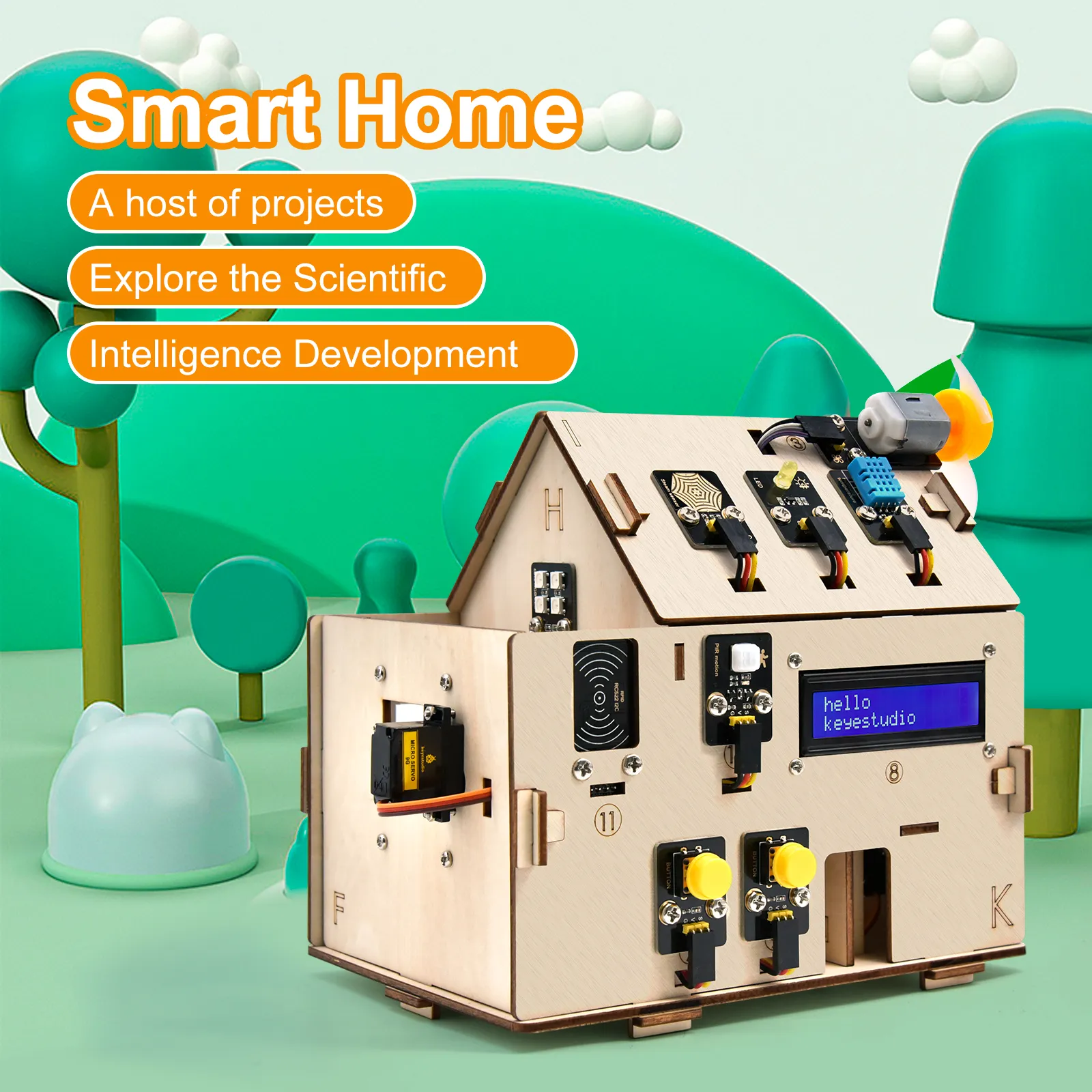 keyestudio IOT Smart Home ESP32 Starter KitDIY STEM Education - STS Electronic Components Kigali