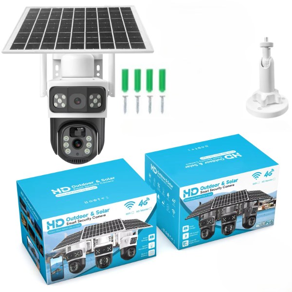 HD Outdoor & Solar Smart Security Camera – Dual Lens view 2
