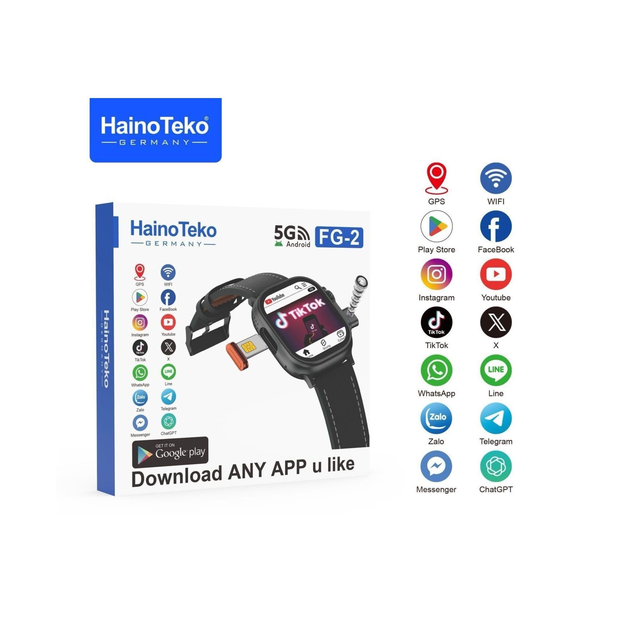 Hainoteko 5G FG-2 – Smart Watch view 5