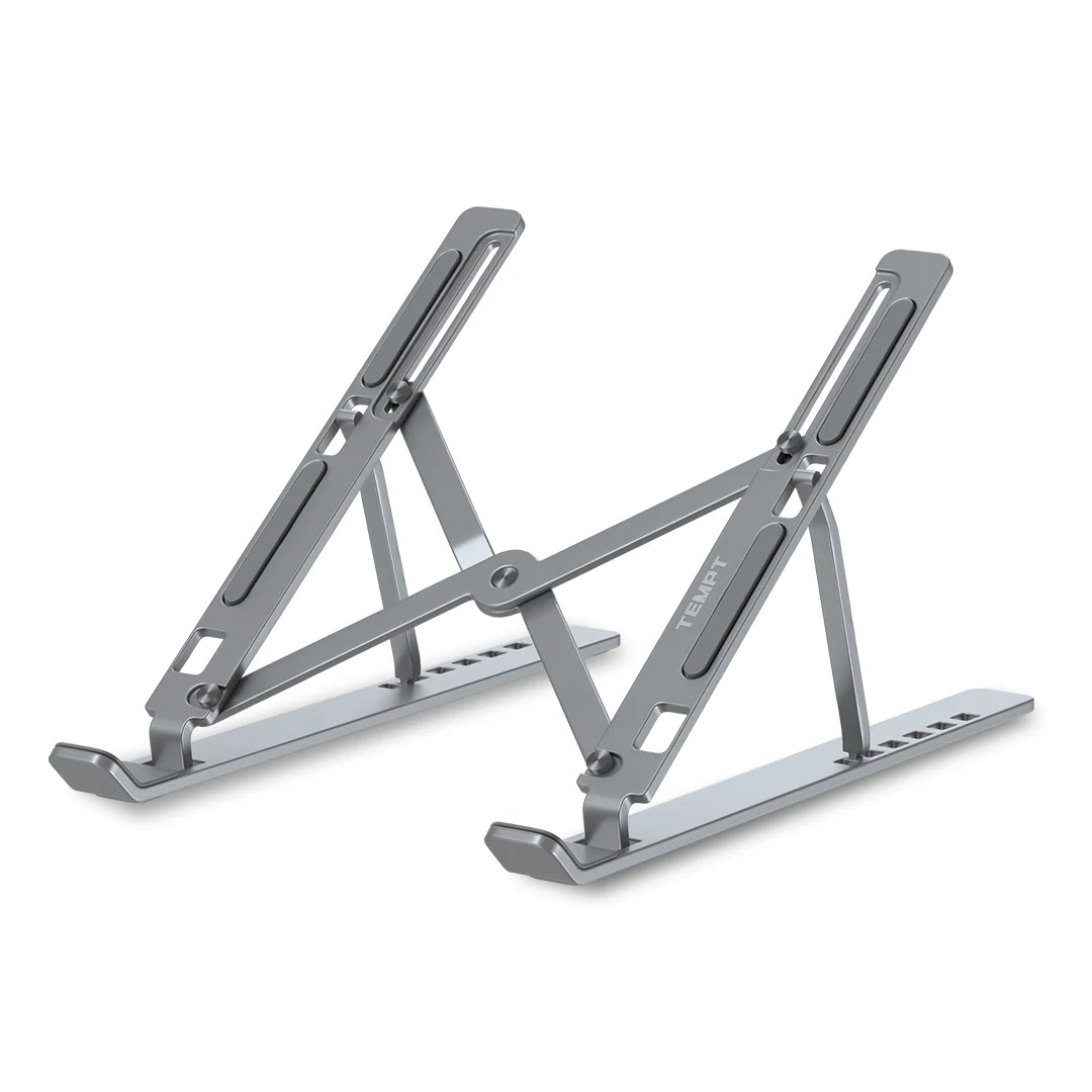 Silver Metal Folding Laptop Stand | SoftTech Supply
