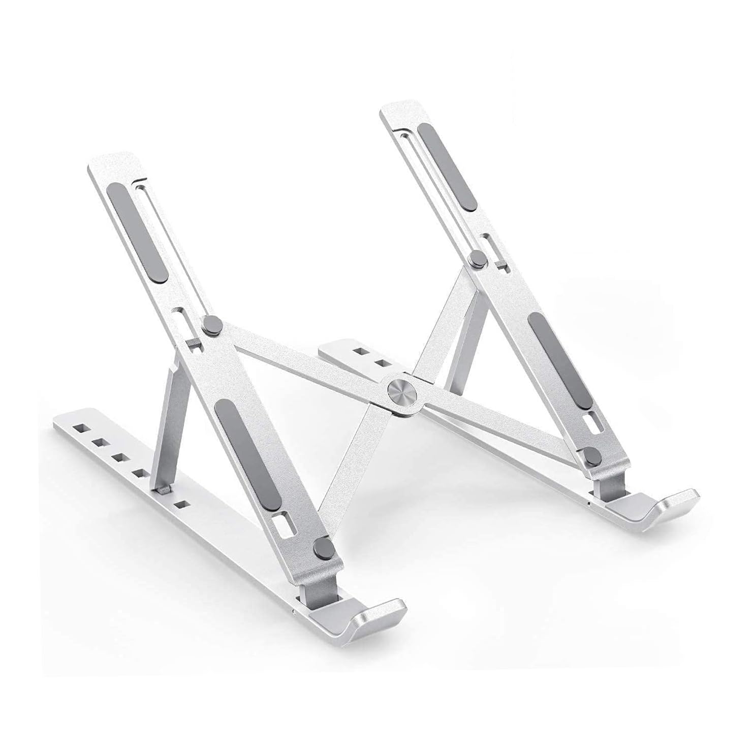 Silver Metal Folding Laptop Stand view 3