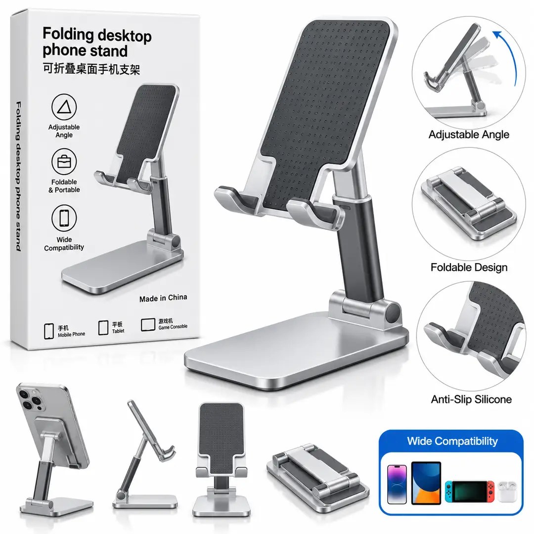 Folding Desktop Phone Stand view 2