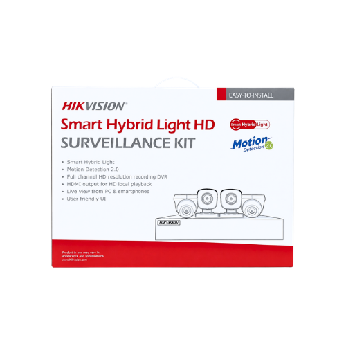HIKVISION Smart Hybrid Light HD Surveillance Kit – 4 Channel - STS