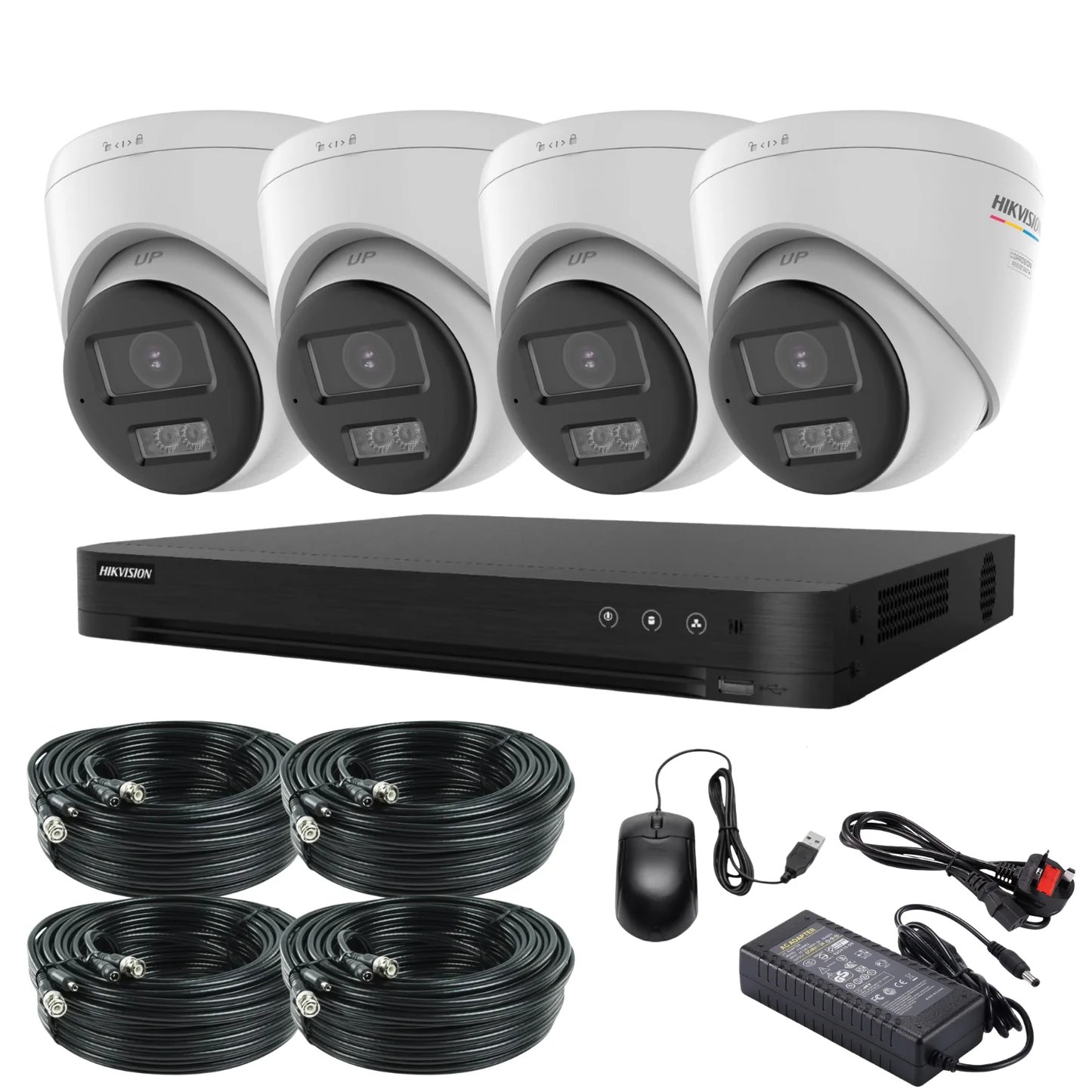 HIKVISION Smart Hybrid Light HD Surveillance Kit – 4 Channel view 2