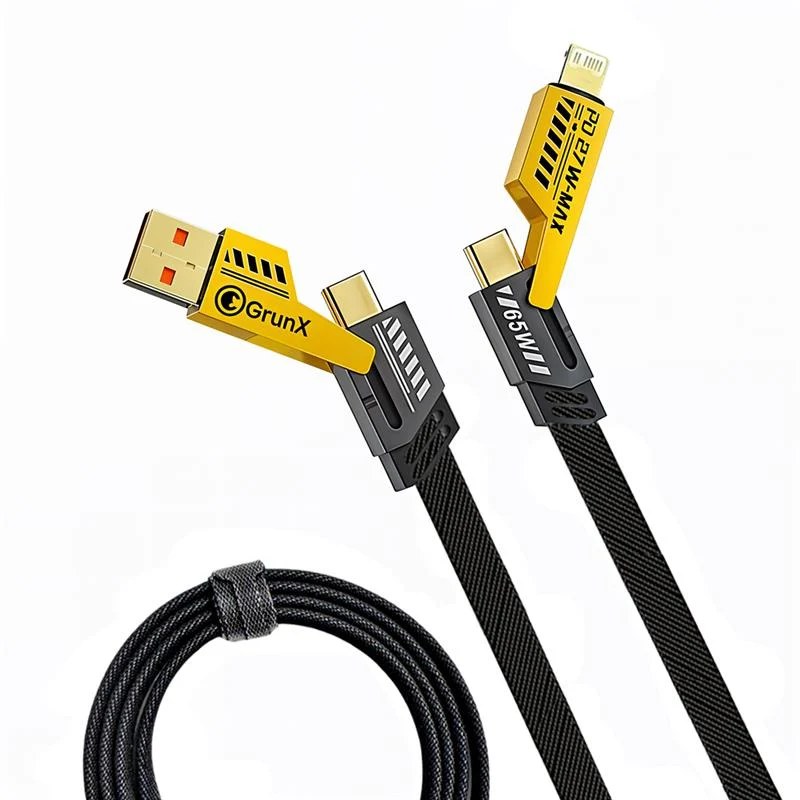 Flat Wire 2-IN-1 Fast Charging Cable – 65W / 27W view 3