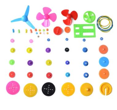 55pcs Colorful Plastic Gear DIY Kit - STS
