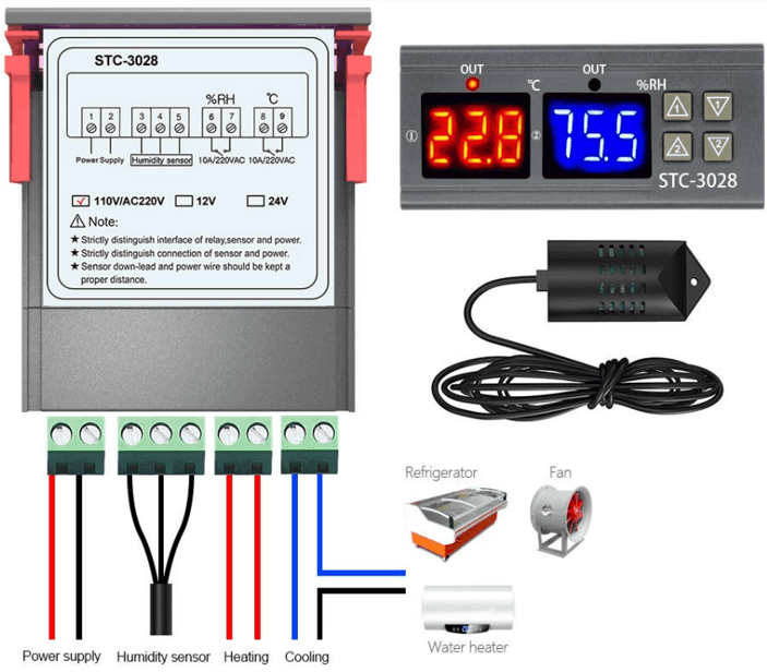 AC 220V STC-3028 Digital Temperature Controller view 4