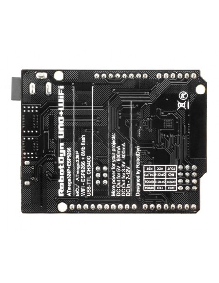 WiFi R3 ATmega328P+ESP8266 (32Mb memory) Board view 3