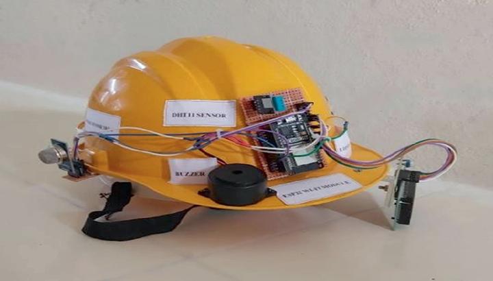 Mining Tracking & Worker Safety Helmet using nodemcu esp8266 - STS Project Idea