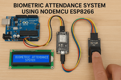 Biometric Attendance System using nodemcu esp8266 - you can use arduino