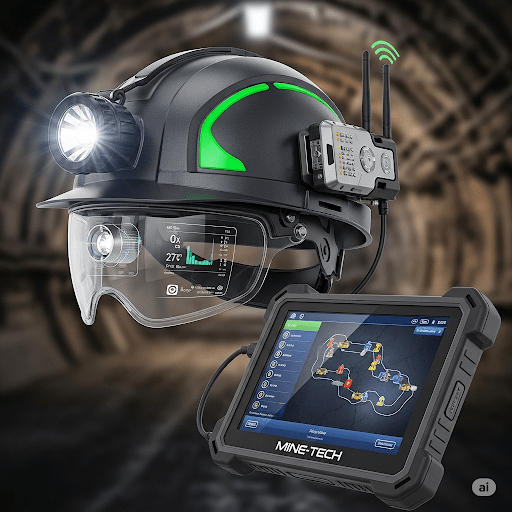 Smart miner helmet and monitoring system - IOT Project