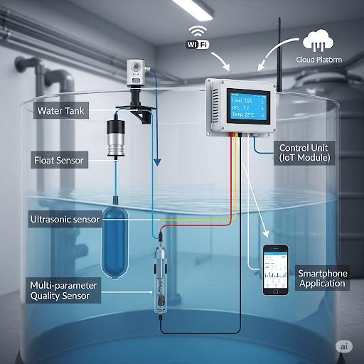 Water tank quality and level monitoring system - STS Project Idea