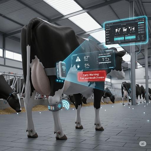 IoT-based cow health monitoring system for early detection of foot and mouth disease - STS Project Idea