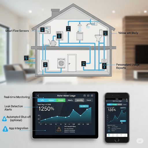 household water consumption management system - IoT based project