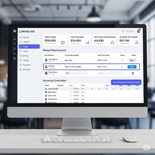 ONLINE LAWYERS SERVICES Management Information system