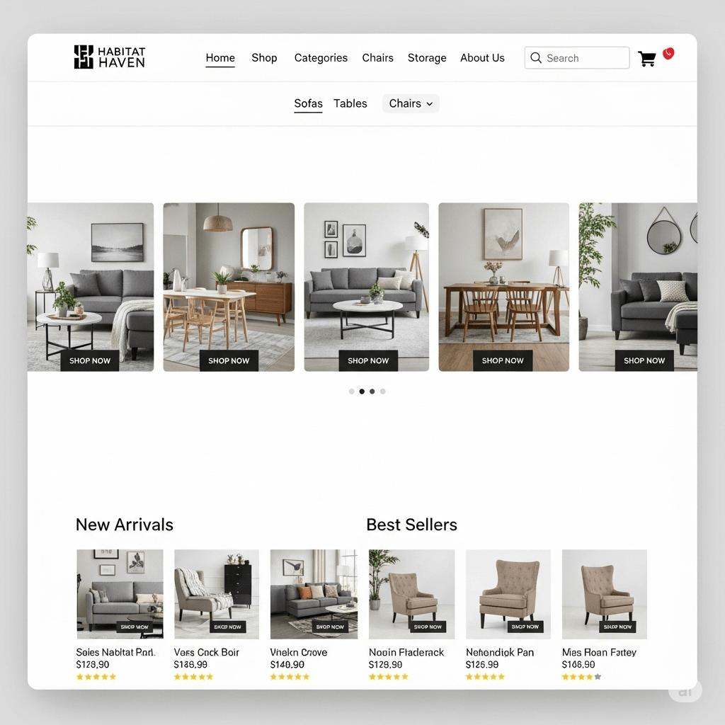 Online Furniture Shop Php Project - STS Project Idea