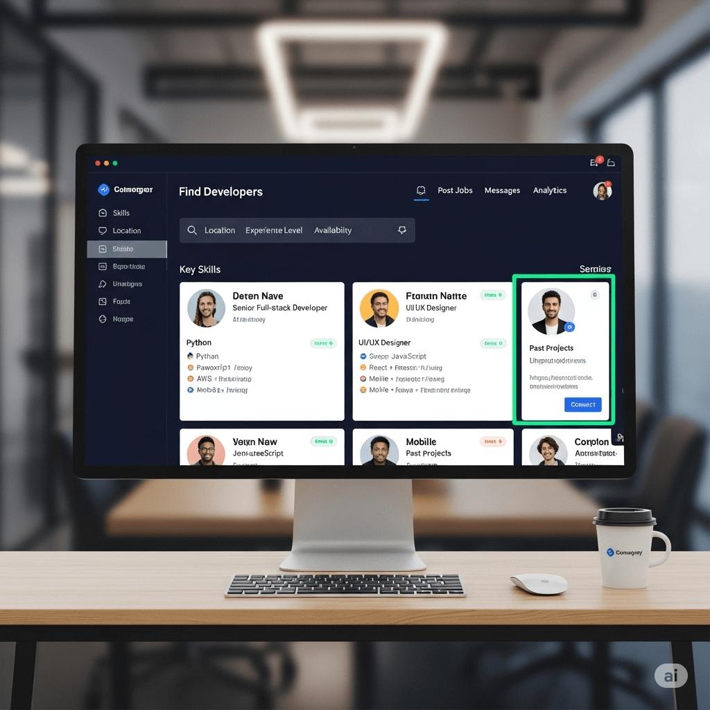 A platform for finding developers - STS Project Idea