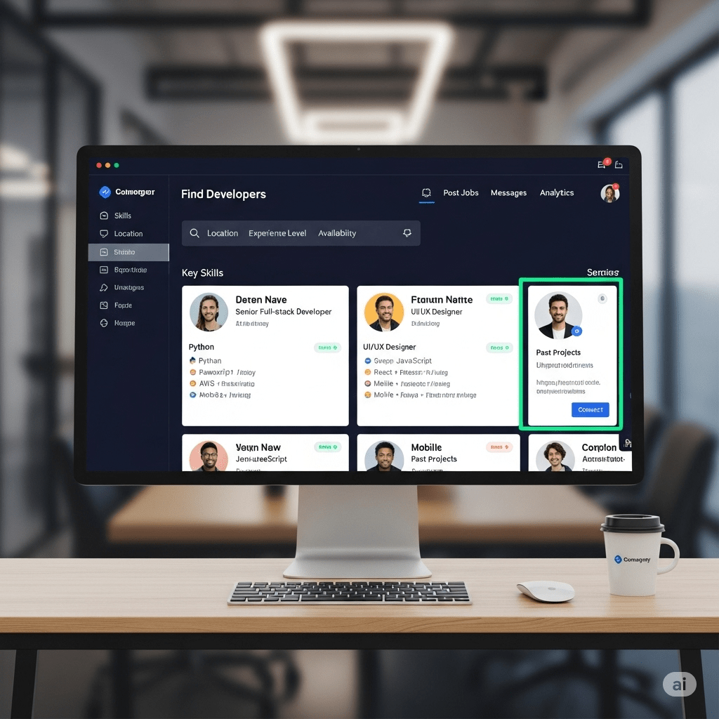A platform for finding developers
