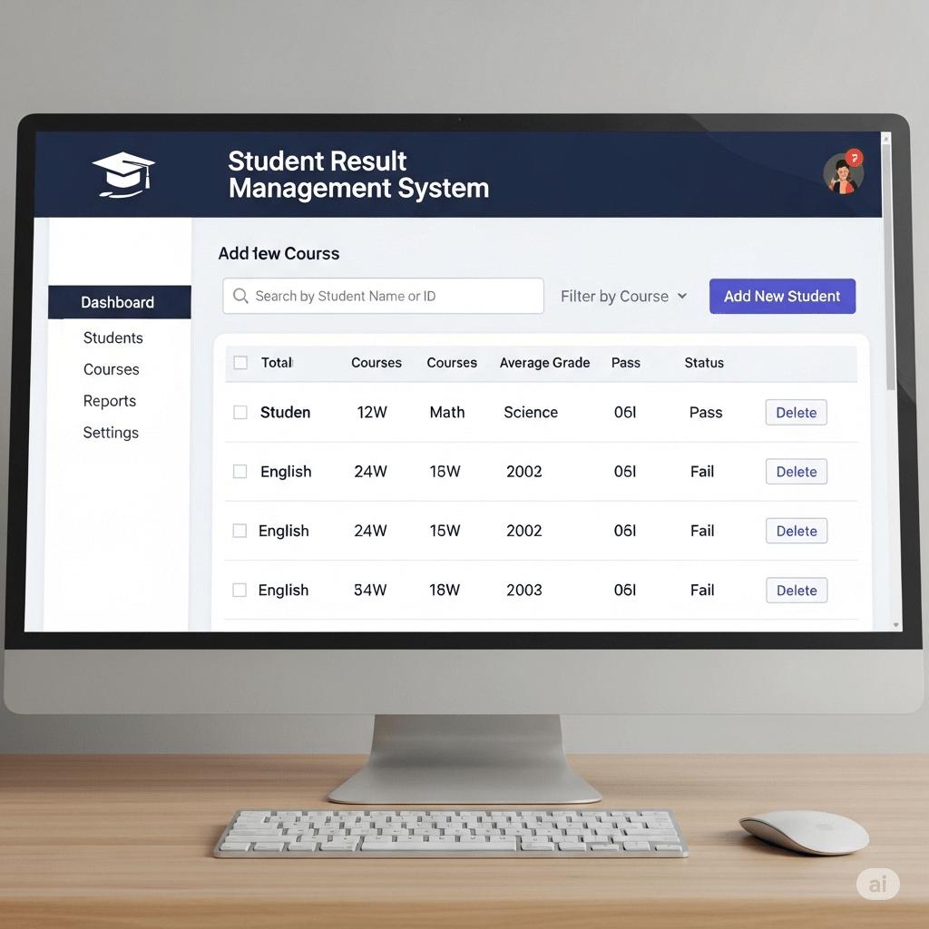 Student Result Management System - web development - STS Project Idea