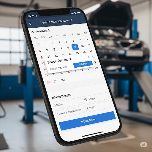 Vehicle technical control online booking system - STS Project Idea