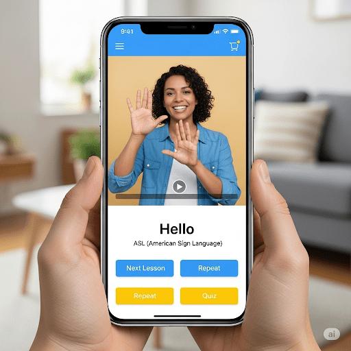 Sign language teaching App - Mobile Application - STS Project Idea
